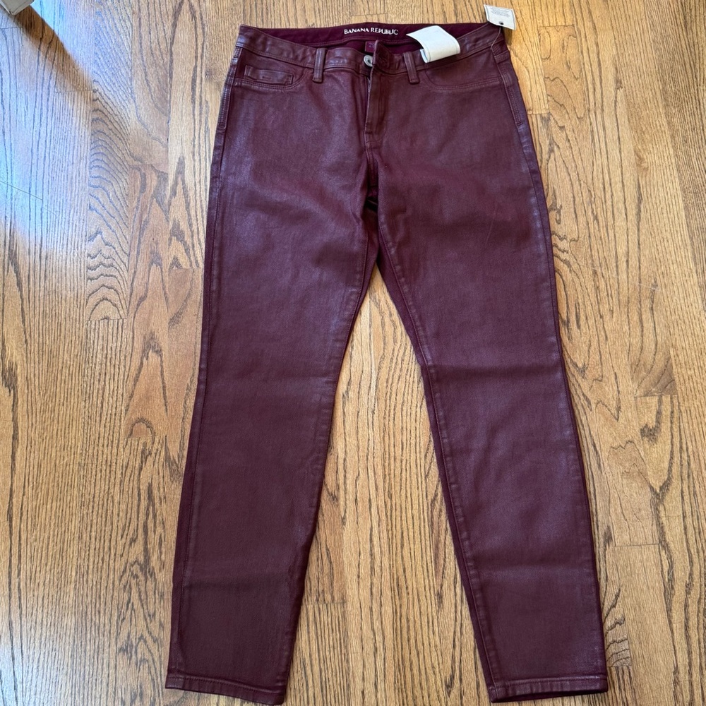 Banana Republic Skinny Jeans in Burgundy